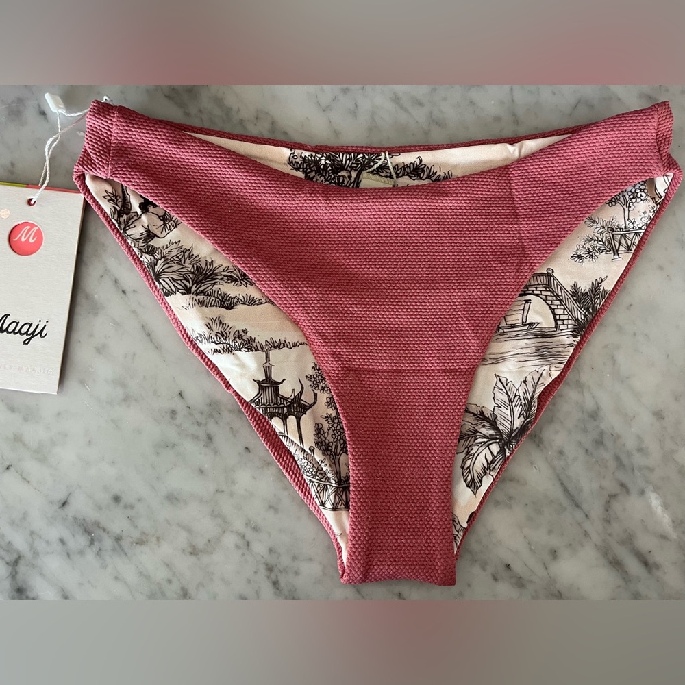 Maaji Watermelon Sublimity Swimwear Bikini Bottoms Reversible XS NWT